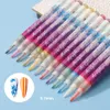 Smalto per unghie 12 colori Nail Art Graffiti Penna Pennarello per disegno impermeabile Set Onda Striscia Linee astratte Pennello Forniture per manicure Strumento SAG-B 230804