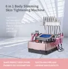 Ультразвуковая кавитация RF вакуумная вакуумная подъемная машина для похудения розовый 6 в 1 40K Портативный диод -липо -лазерный жир сжигание