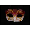 Party Masks Express Promotion Selling Mask med Gold Glitter Venetian Uni Sparkle Masquerade Mardi Gras Drop Delivery Home Garden Fest Dholl