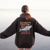 Women's Hoodies Sweatshirts Respect The Local Hoodie Surf Hooded Sweatshirt Beach Bum Shark Graphic Pullover Vintage Ocean Conservation 230804