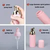 Bottiglie di stoccaggio 12Pcs 60ml Schiuma glassata vuota Rosa Pompa per lozione per shampoo portatile Contenitori cosmetici per mousse riutilizzabili per viaggi