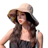 Cappelli larghi brimotine di cappello da secchio traspirante campeggio leggero reversibile da sole da sole protezione UV pieghevole ideale per