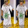Roupas étnicas 2021 Moda Vestidos Africanos Para Mulheres Clássico Tamanho Dashiki Estampado Vestido Longo Solto 295O