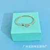 Original brand TFF Round Key Bracelet with Diamond Opening s925 Sterling Silver Fashion Trend Personalized Female