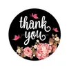 Adhesive Stickers Wholesale 500Pcs/Roll Flower Sticker Thank You Seal Labels Round Reward Scrapbooking For School Teacher Cute Stati Dhelc