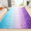 Tapis haute qualité 40mm dégradé tapis en peluche Super doux antidérapant salon tapis zone enfants jouer chambre tapis de sol