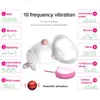 Volwassen Speelgoed 12 Modes Tepel Stimulatie Likken Zuigen Cups Vibrator Borstvergroting Masturbator Pomp Borst Massager Sex voor Vrouwen 230804