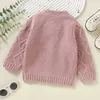 Jacken Herbst Winter Baby Jungen Mädchen Lange Ärmel Einfarbig Strickjacke Mantel Kleinkind Kinder Mädchen Jungen Pullover Strickjacke Mantel R230805