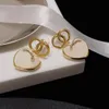 Luxus Frauen Ohrring Mode Herz Liebe Stud Paar Geschenke Designer Schmuck Verlobung Ohrringe