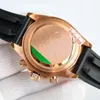 18-karatowy złoto Wysokiej jakości Chronograph Męski zegarek sportowy Sapphire Anti-Scratch Mirror True Ceramic rzemiosło Najwyższa wersja 40 mm grubość nieskończenie blisko oryginału