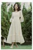 Sukienki swobodne wiosna damska retro retro francuska romantyczna elegancja wysokiej jakości temperament owinięty w bajce huśtawka słodka długa sukienka