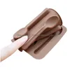 Baking Moulds Bakeware Sile 6 Holes Spoon Shape Chocolate Mold Cake Decorating Tools Kitchen Pastry Soap Stencils Form Drop Delivery H Dh0So