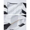 Survêtements pour femmes Gtpdpllt Zebra Striped 2 Piece Sets Shorts And Chain Crop Tops Y2k Streetwear Sexy Summer Outfits For Woman 2023 Matching