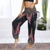 Womens Loose Yoga Pants Floral Print Wide Leg Trousers Long Stretch Palazzo Sweatpantsharlan