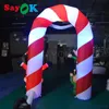 Sayok arco de natal inflável de 2 m de altura arco de papai noel com ventilador e luzes led para decoração de natal ao ar livre