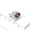 Backs Earrings Genuine 5.5 Carats Sterling Silver 925 Rose Gold Plated Natural Smoky Quartz Brown Gemstone For Women Jewelry Gift