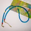 Choker 1 STKS Originele Hand-Made Fine Beaded Glass Ketting Bedel Niche Girl Sea Blue Party Creative Women's Holiday Gift