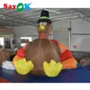 Outdoor inflatable Thanksgiving decorative inflatable turkey with blower (1 piece 13.12 feet)