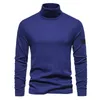 Men's Jackets 2023 Casual Basic T-shirt Simple Fashion Modal High Neck Long Sleeve Autumn Winter Men Pure Cotton Solid Color Slim Stone Windproof