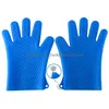 Oven Mitts Sile Heat-Resistant Gloves Non-Slip Kitchen For Cooking Baking Bbq Grilling Thickening Drop Delivery Home Garden Dining Bar Dhtfn