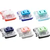 Couvre clavier Kailh Low profile Choc switch 1350 RGB Pour Crystal Red Pro Pale Blue Pink Robin Silver Brown White Yellow Orange 230804