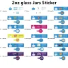 Großhandel Flavour Hologram Packpapieraufkleber für 3,5 Gramm 60 ml Lebensmittelglas oder Plastikglasbox Flaschentank Trockenkräuterblume LL
