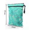 Storage Bags Cartoon Printing Bag Baby Protable Nappy Reusable Washable Wet Dry Cloth Zipper Waterproof Diaper Drop Delivery Home Gard Dhw4M