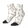 Chaussettes pour hommes souris mignonnes faisant du yoga Animal cheville mâle hommes femmes automne bas Polyester