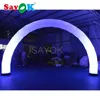 Sayok uppblåsbar båge med RGB -ljus för bröllopsfester (6 meter/20 fot)