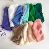 Cachecóis Marca Lenço de Seda Moda Feminino Sólido Verão Feminino Design Xale E Envoltório Foulard Lenço de Cabeça Feminino Hijab Bandana