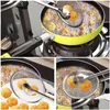 Cooking Utensils Stainless Steel Filter Spoon Kitchen Oil-Frying Basket With Clip Mti-Functional Strainer Accessories Tools Salad Bb Dhfzu