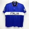 Italiaanse casual shirts voor heren van hoge kwaliteit 100% puur katoenen Italia korte mouwen T-shirt met borduur technologie mode die past