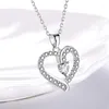 Pendentif Colliers CAOSHI Romantique Amour Coeur Collier Pour Femmes Brillant Zircone Accessoires Fiançailles De Mariée De Mariage Bijoux Cadeau