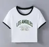 로스 앤젤레스 디자이너 티셔츠 여름 짧은 소매 여성 Tshirt Top Tee