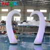 Special ground lighting inflatable LED conical high light inflatable decoration that emits light in the dark used for wedding party stages