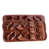 Baking Moulds 14 Cavity Fashion Shoes Bag Fan Shaped Food Grade Sile Chocolate Mold Jelly Candy Cake Mod Drop Delivery Home Garden Kit Dhj7O