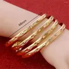 Bangle 4st Gold Color Dubai Bride Wedding Etiopian African Arab Women Jewelry