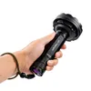 Nouvelle lampe de poche UV torche ultraviolette 128 LED 395nm torches Blacklight détecteur de lampes de poche en aluminium de haute qualité pour les taches d'urine d'animaux secs