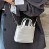 Evening Bags Mini Cute Women Crossbody Bag PU Leather Design Y2K Silver Small Handbag With Chain Fashion INS Style Shoulder Summer 230804