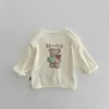 Jacken 2023 Sommer Neue Baby Langarm Baumwolle Strickjacke Dünne Atmungsaktive Säuglings Mädchen Sonnencreme Jacke Jungen Niedlichen Bären Druck Mantel kleidung R230805