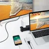 Centra typu C USB C do HDTV kompatybilny z rozdzielacz USB C 3 w 1 4K HDTV USB 3.0 PD Szybkie ładowanie inteligentnego adaptera dla laptopa MacBooka Dell