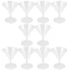 Wine Glasses 10 Pcs Drink Cup Drinking Cocktail Plastic Whiskey Disposable Champagne Cups Red Martini