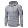 Herrtröjor Herrens avslappnade Pullover Autumn Solid Color Hoodie Sweatshirts Tracksuit Male Fashion Clothing Sudaderas Con Capucha Hombre