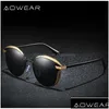 Solglasögon Aowear Luxury Cat Eye Retro Womens Polarization Intressant Designer Lenses Glasögon 230512 Drop Delivery Fashion Accessorie DHV3O