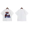 Surf Print Rhude Summer T-shirt Men's Clothes American High Street Half Sleeve Trend Menswear Short Sleeve Designer