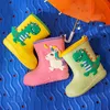 Rain Boots Kids Rain Boots Cartoon Unicorn Baby Boy Girls Rainboots في الهواء الطلق أحذية المياه المضادة للماء أحذية المطر الأطفال أحذية الوحل 230804