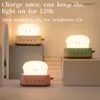 Lamps Shades Lamps Shades Adjustable brightness timed night light rechargeable light baby cartoon cute bedroom decoration home light bedside table Z230809