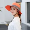 Chapeaux à large bord pour femmes Protection UV Sun Cooling Mesh Hole Cap Pliable Voyage Chapeau de pêche en plein air