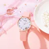 Montres-bracelets Sdotter S Femmes Montre Simple Mignon Ours Filles Horloge En Cuir Quartz Étudiants Montre-Bracelet Bracelet 2 Pcs Ensemble Bande Dessinée Reloj M