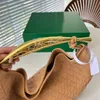 Vintage luxe ontwerper Intrecciato clutch tas witte top handvat cross body echt lederen bakken pochette handtassen heren schouder dames geweven grote shopper tassen